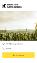 Mobile Banking App der Schaffhauser Kantonalbank