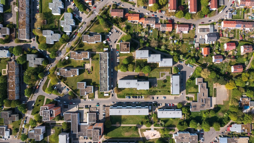 Vogelperspektive Immobilien