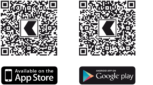 QR-Codes zum Download der CrontoSign Swiss App aus den Stores