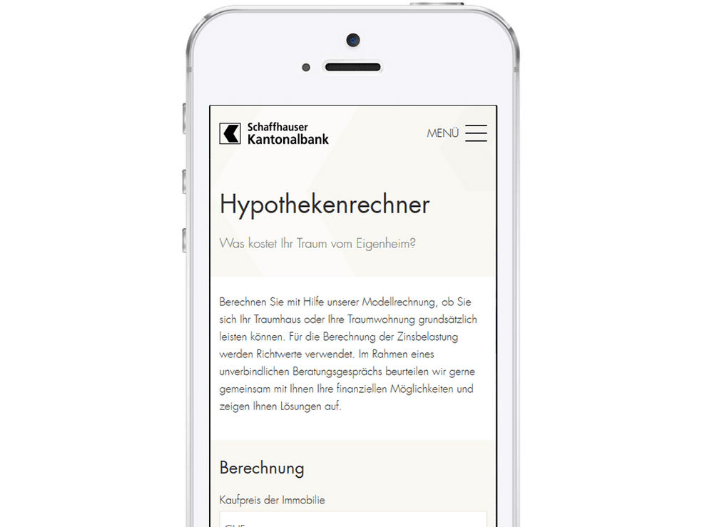 Basic Teaser Hypothekenrechner