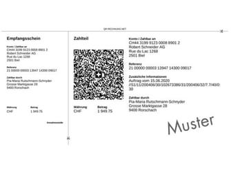 Muster QR-Rechnung