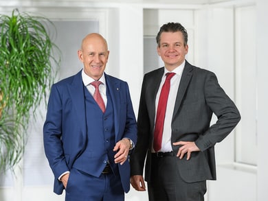 Martin Vogel, Vorsitzender der Geschäftsleitung und Dr. Florian Hotz, Bankpräsident