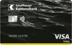Visa Debit-Karte schwarz mit Perso