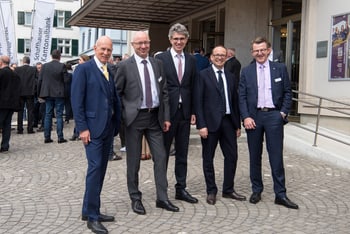 v.l.n.r: Martin Vogel, Stefan Klaiber, Prof. Dr. Donato Scognamiglio, Renato Piffaretti und Werner Gut Referenten 2018